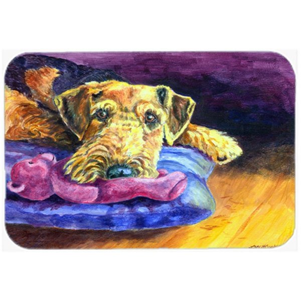 Skilledpower Airedale Terrier Teddy Bear Mouse Pad; Hot Pad & Trivet SK632536
